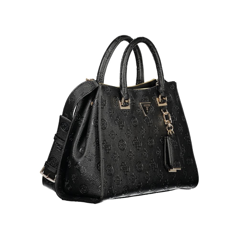 Guess Jeans Nero Poliuretano Woman Handbag - Luxury Boutique Co