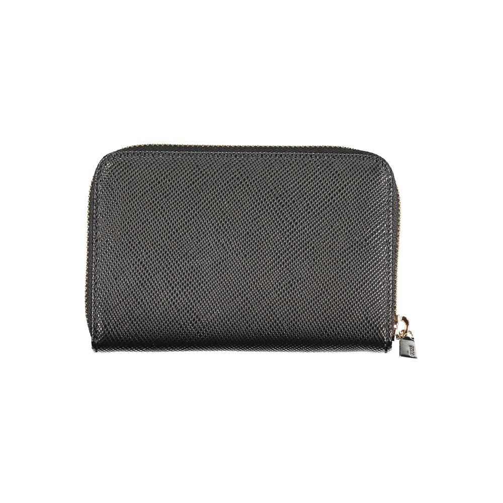 Guess Jeans Nero Poliuretano Women Wallet - Luxury Boutique Co
