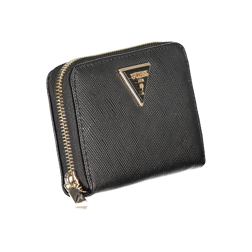 Guess Jeans Nero Poliuretano Women Wallet - Luxury Boutique Co