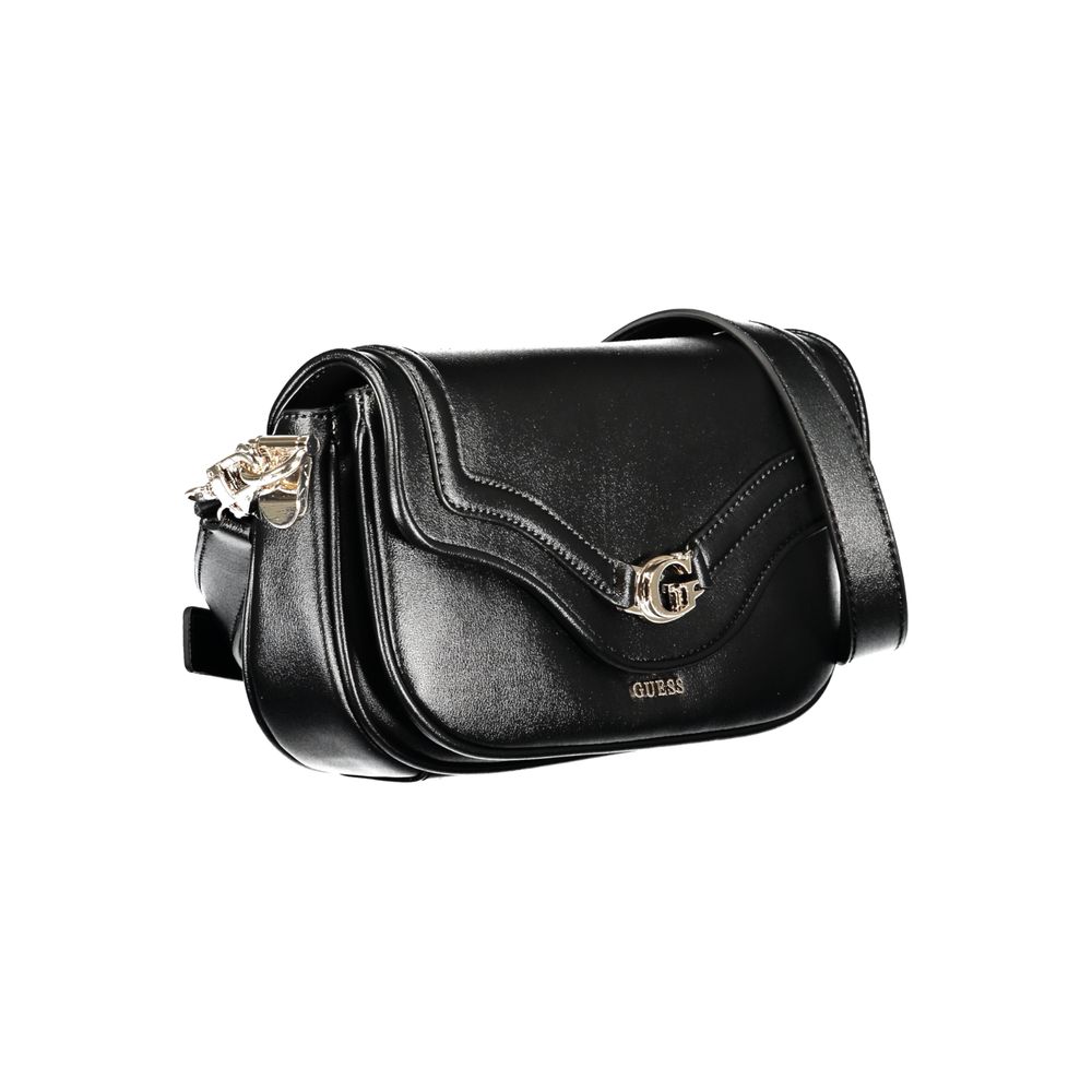Guess Jeans Black Polyurethane Women Handbag - Luxury Boutique Co
