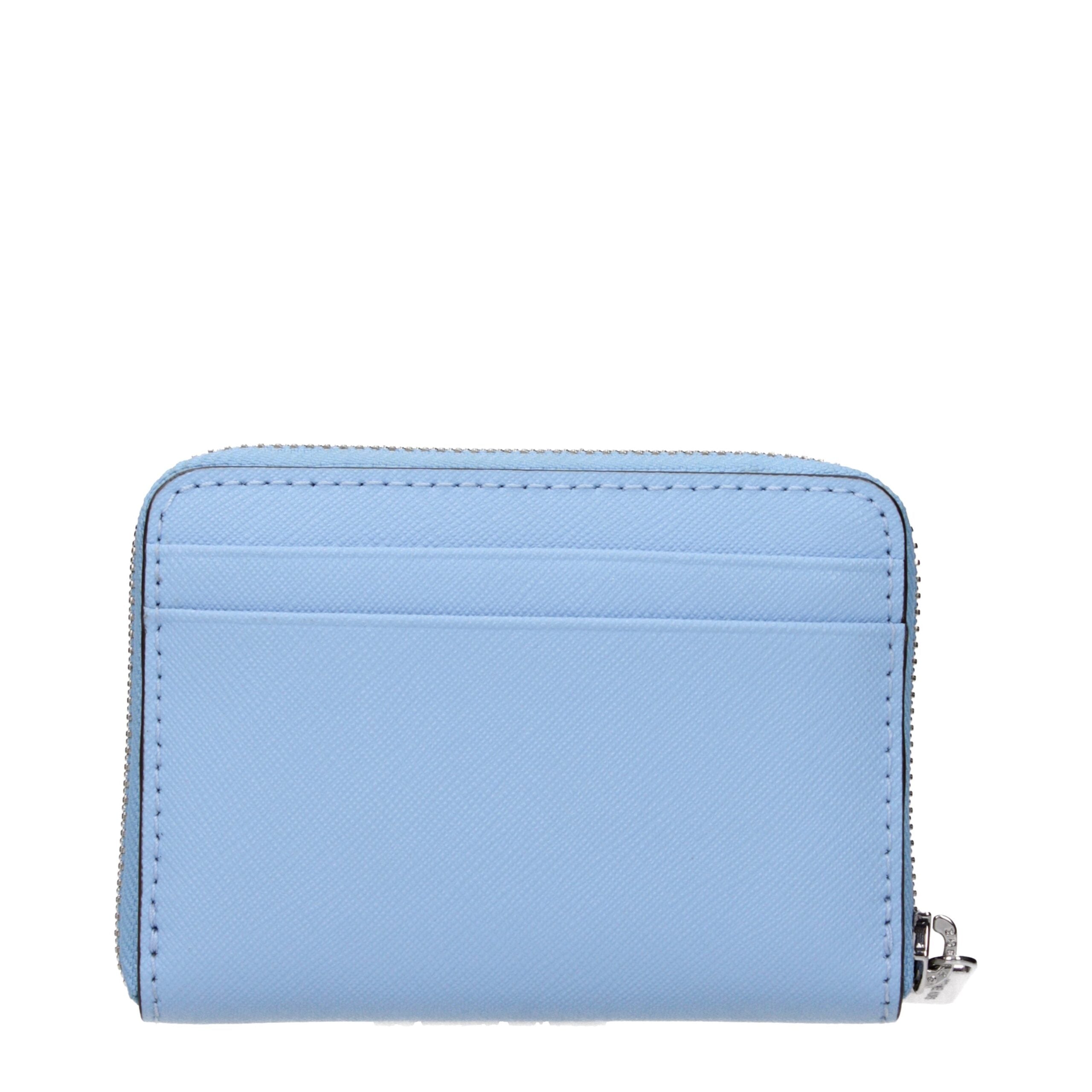 Michael Kors Light Blue Leather Cardholder - Luxury Boutique Co
