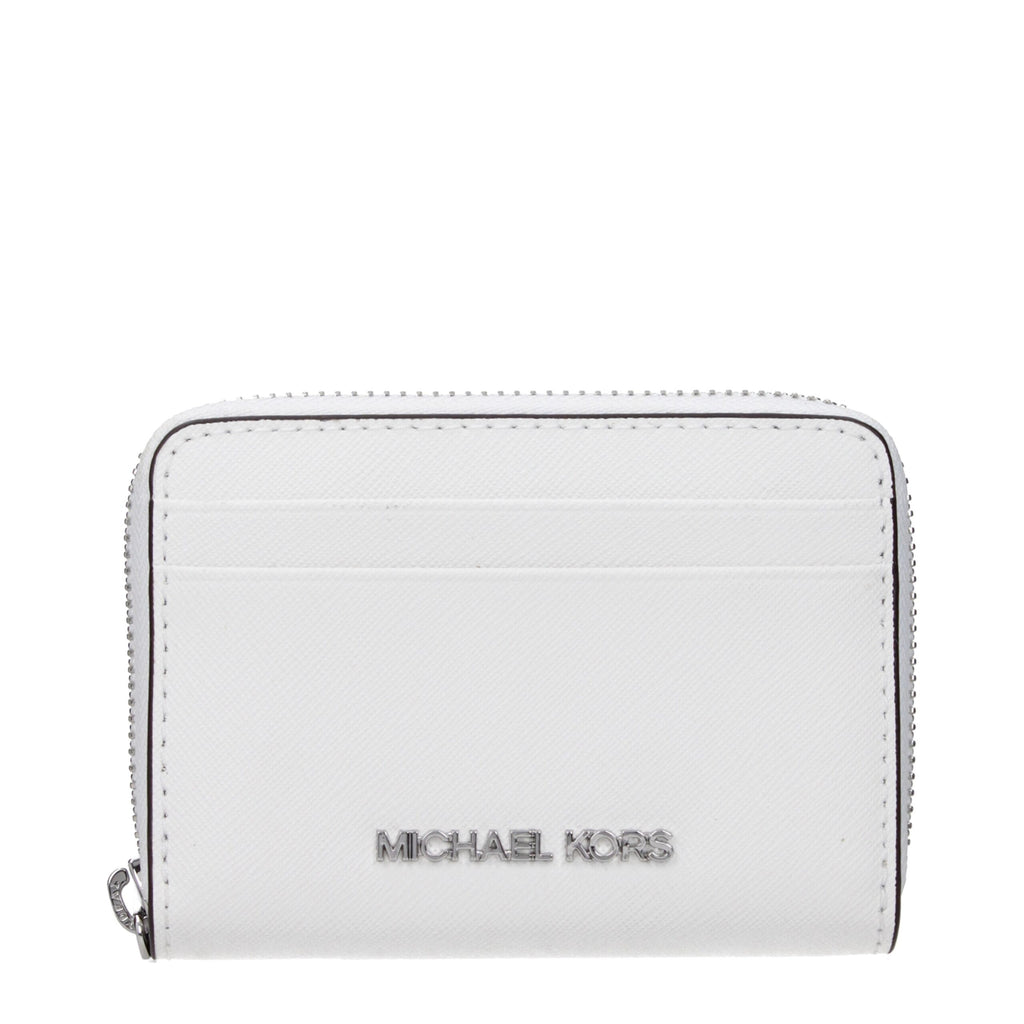 Michael Kors White Leather Cardholder - Luxury Boutique Co