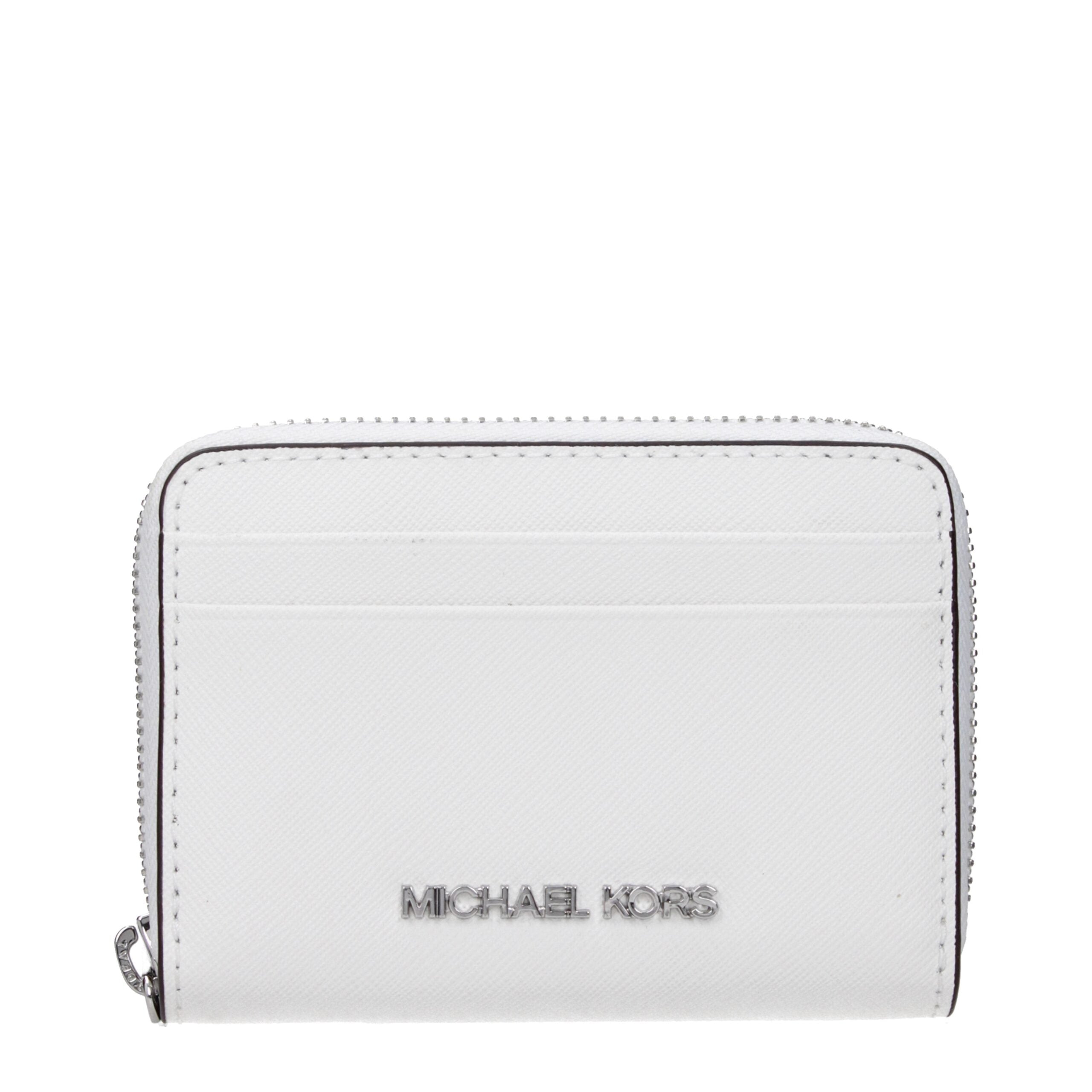 Michael Kors White Leather Cardholder - Luxury Boutique Co