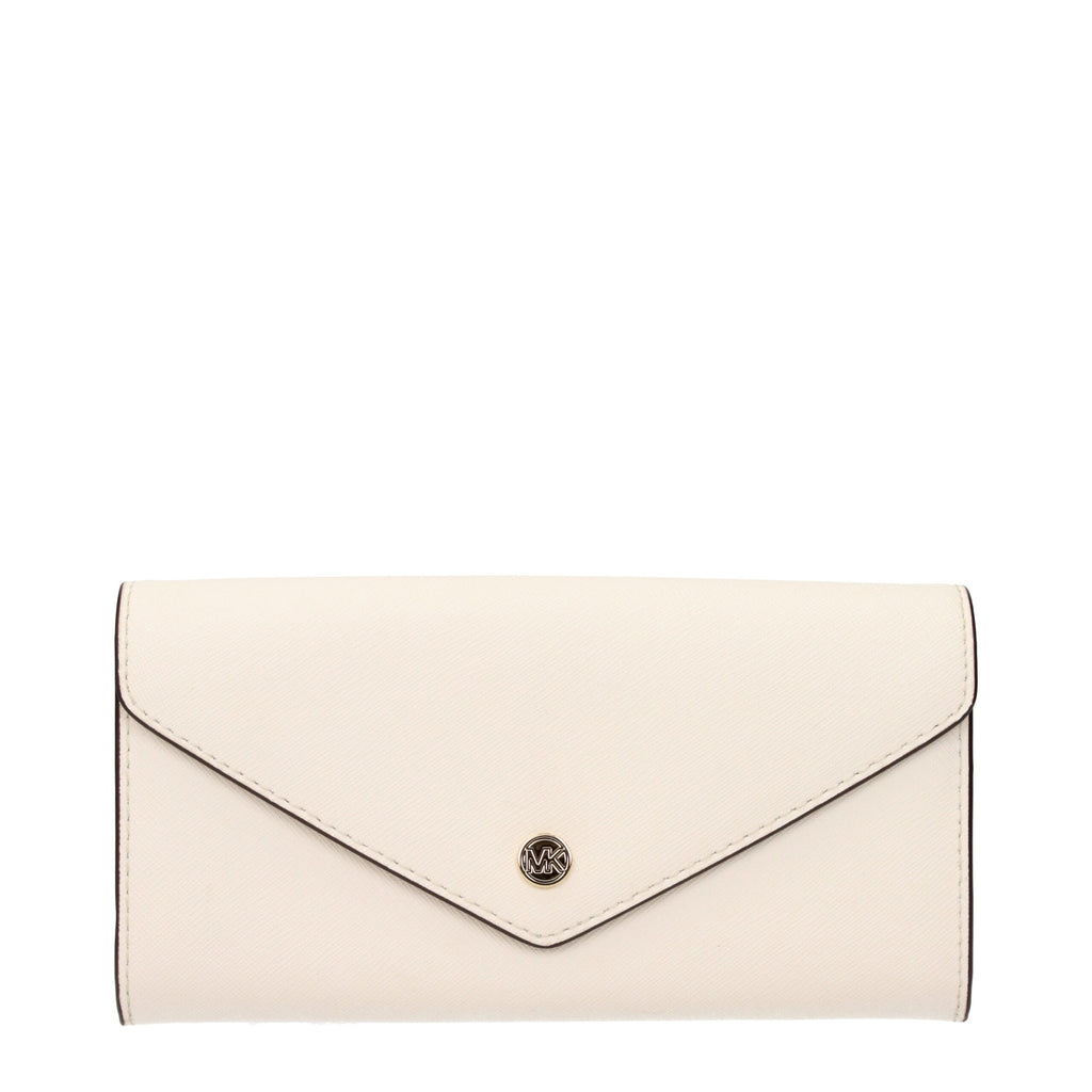 Michael Kors Beige Leather Wallet - Luxury Boutique Co