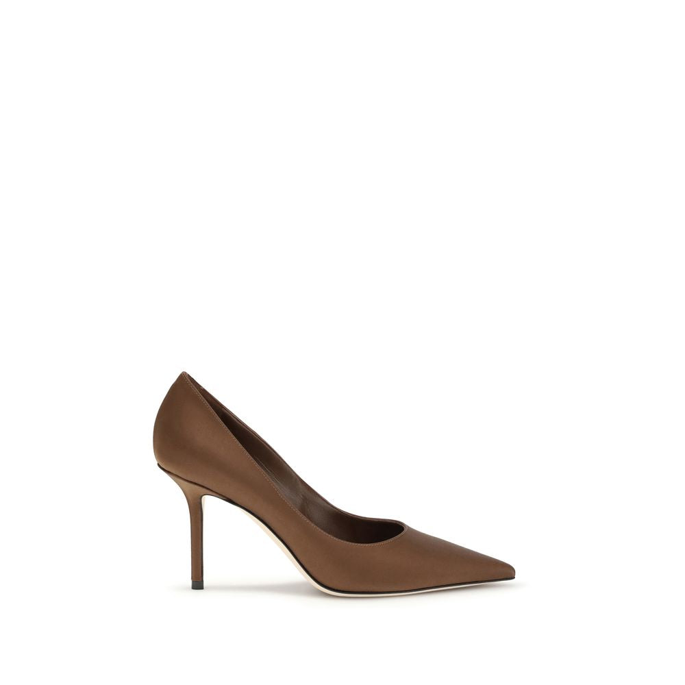 Jimmy Choo Brown Silk Pumps - Luxury Boutique Co