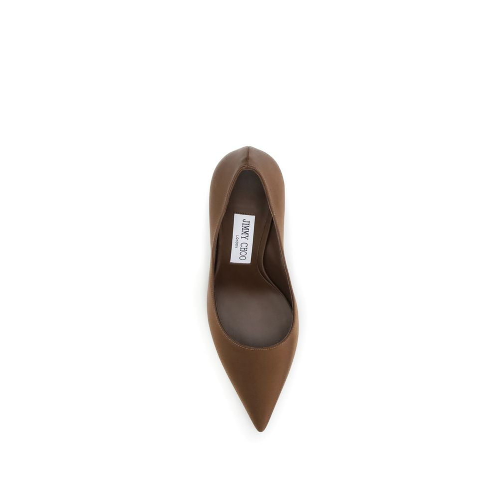 Jimmy Choo Brown Silk Pumps - Luxury Boutique Co