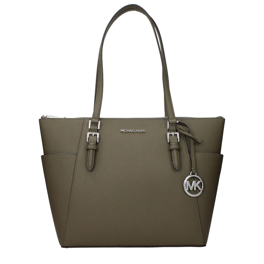 Michael Kors Green Leather Shoulder Bag - Luxury Boutique Co