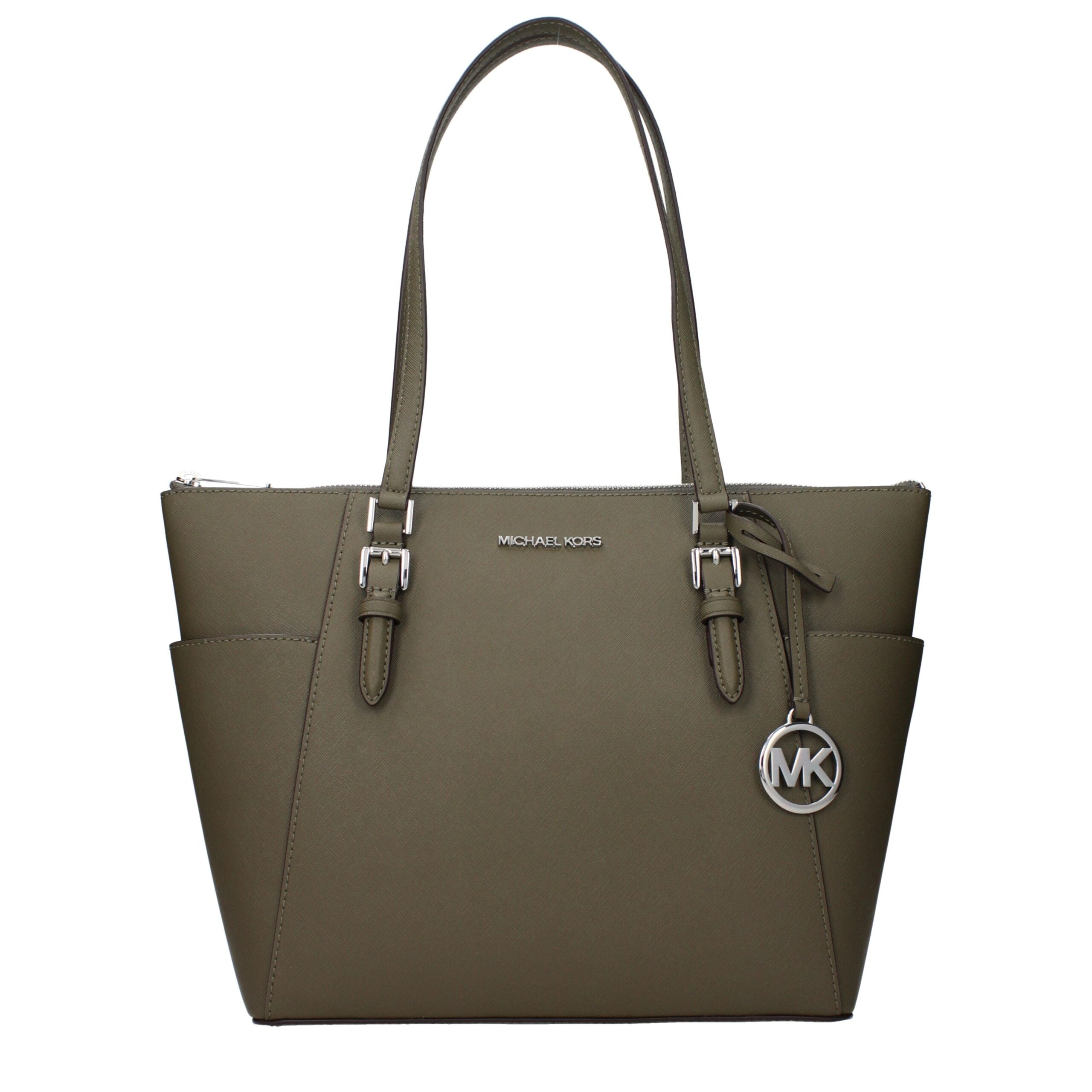 Michael Kors Green Leather Shoulder Bag - Luxury Boutique Co