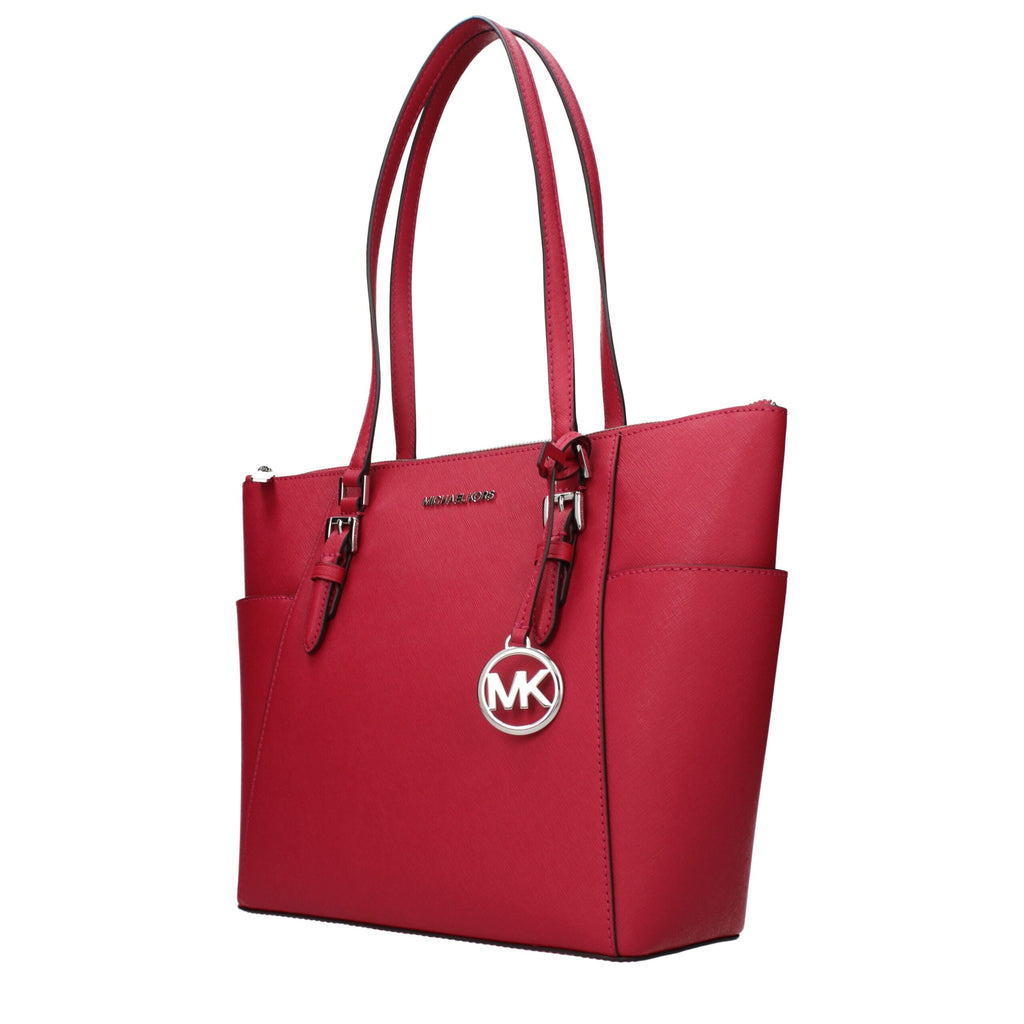 Michael Kors Red Leather Shoulder Bag - Luxury Boutique Co