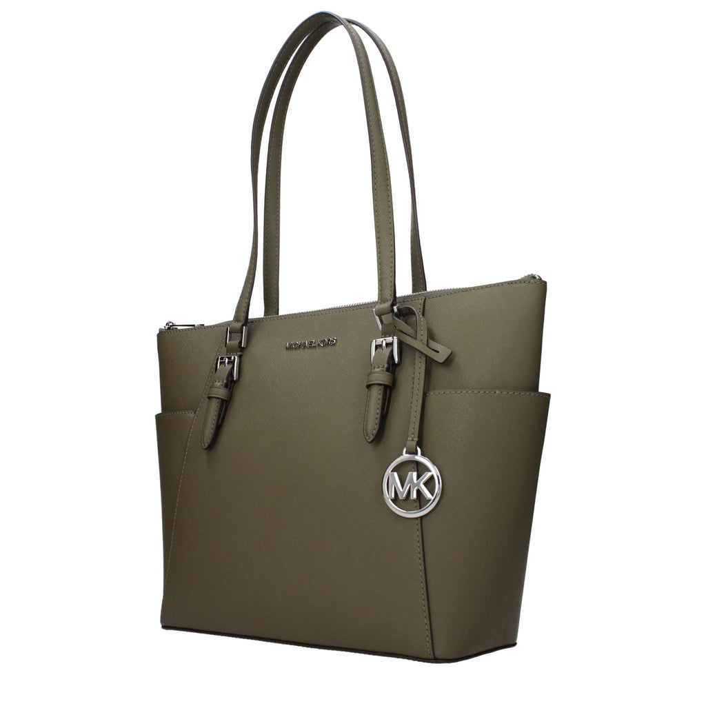 Michael Kors Green Leather Shoulder Bag - Luxury Boutique Co
