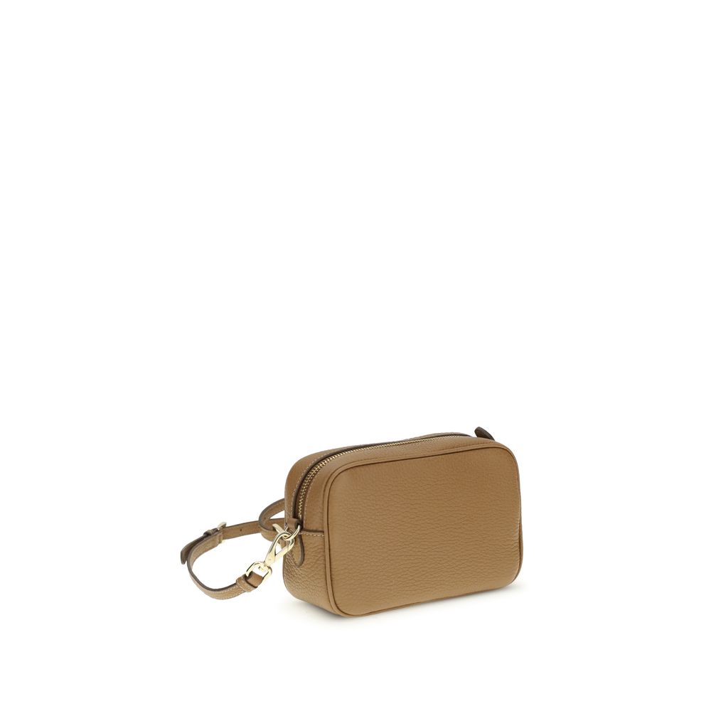 Prada Beige Calf Leather Bos Taurus Shoulder Bag - Luxury Boutique Co