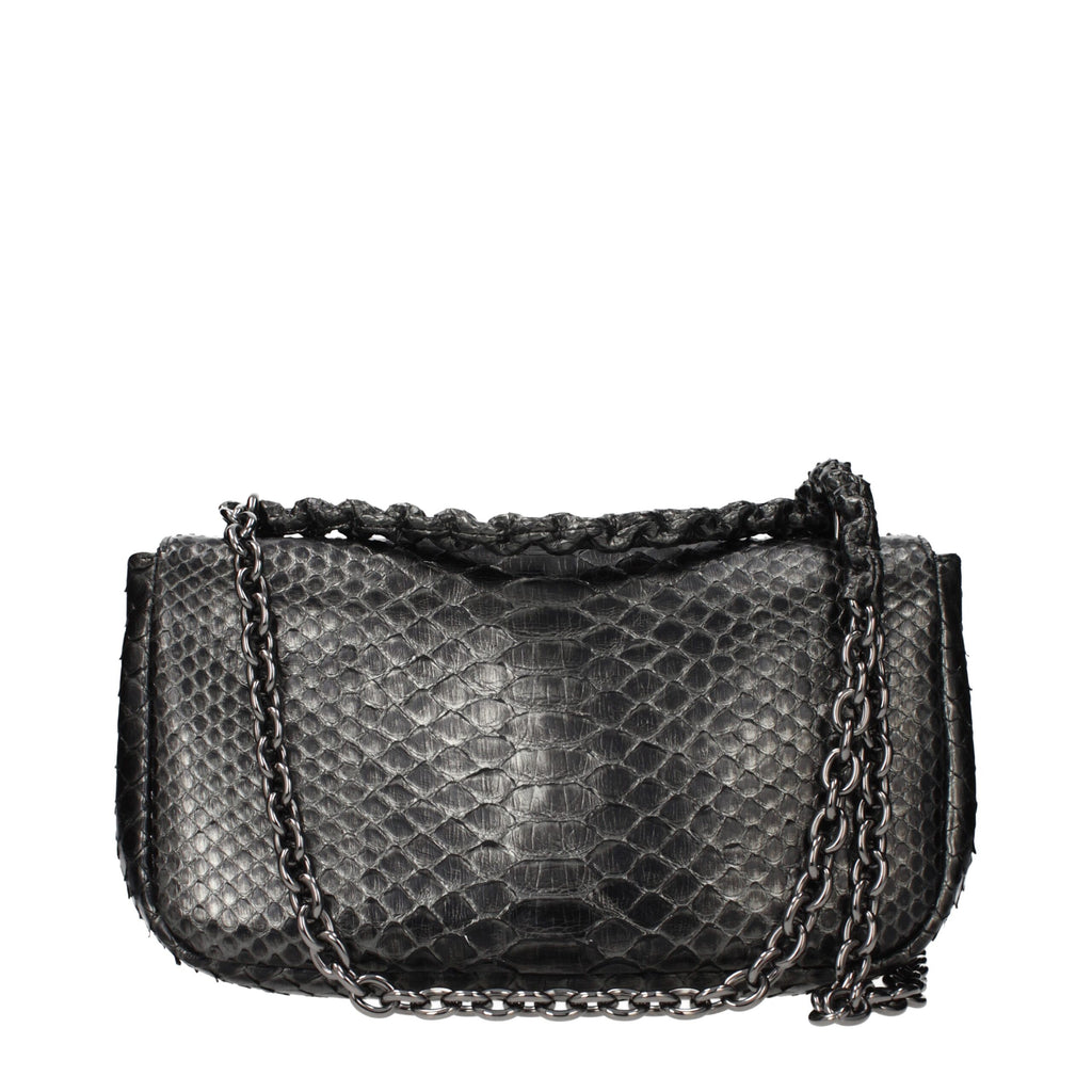Tom Ford Gray Skin Shoulder Bag - Luxury Boutique Co