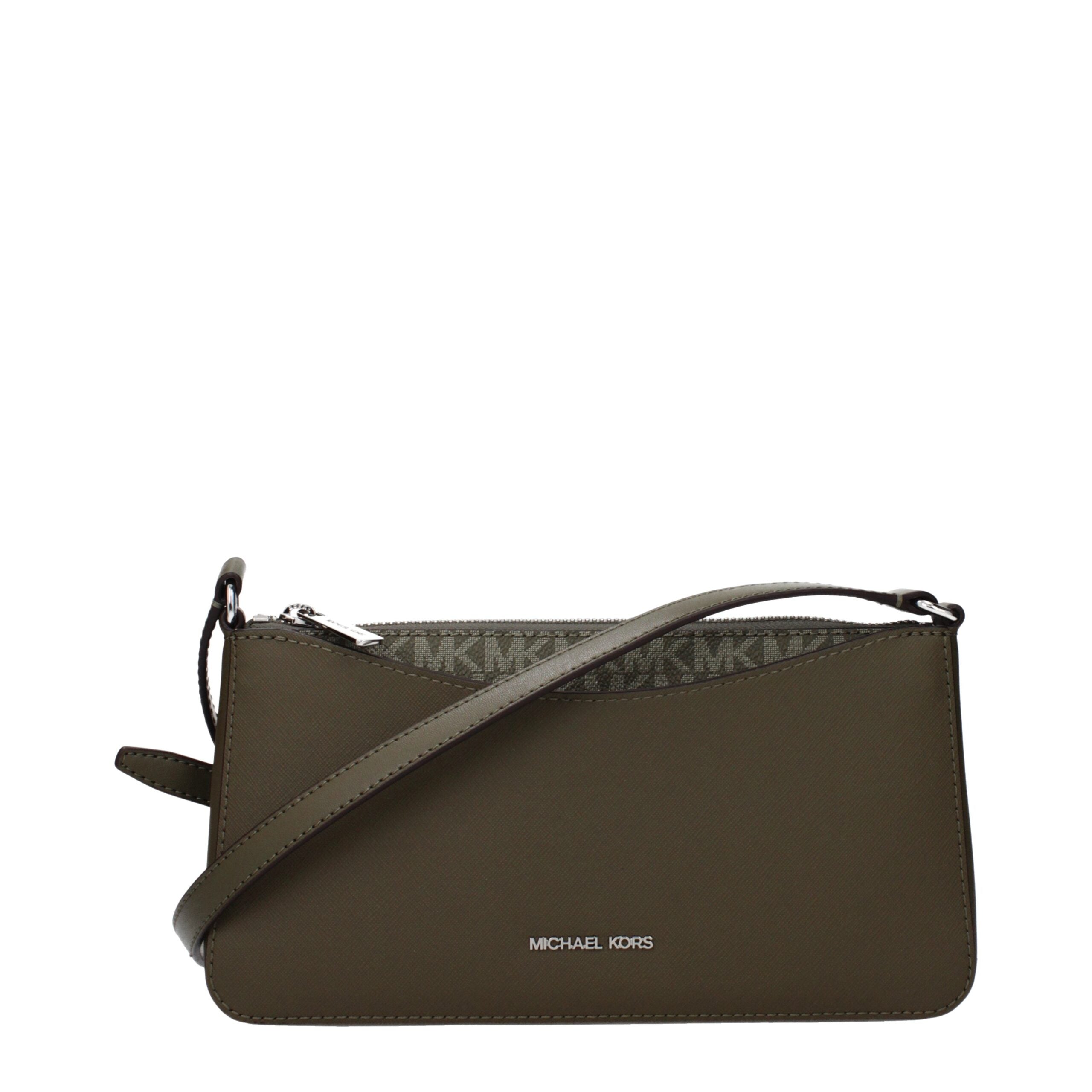 Michael Kors Green Fabric Crossbody Bag - Luxury Boutique Co