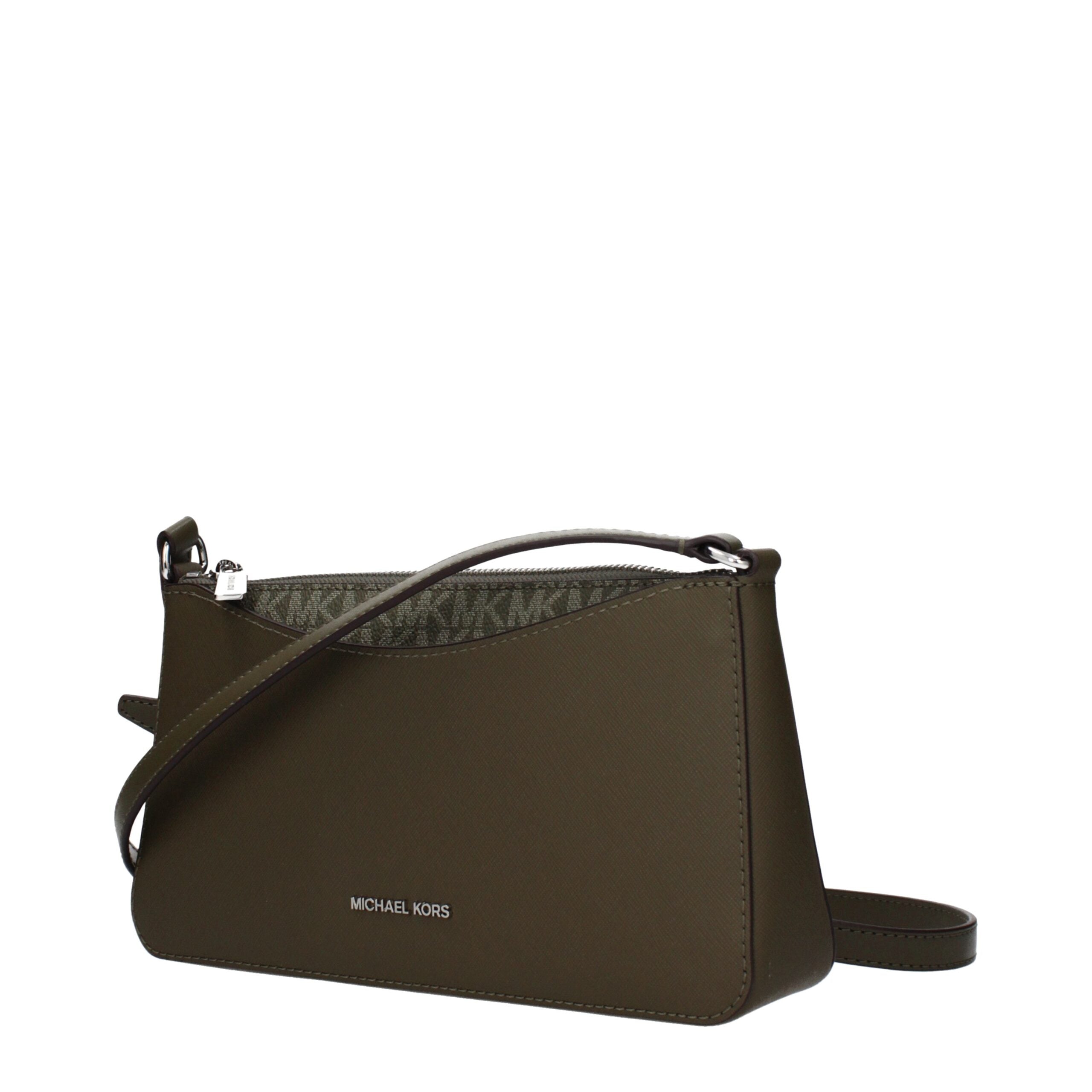 Michael Kors Green Fabric Crossbody Bag - Luxury Boutique Co