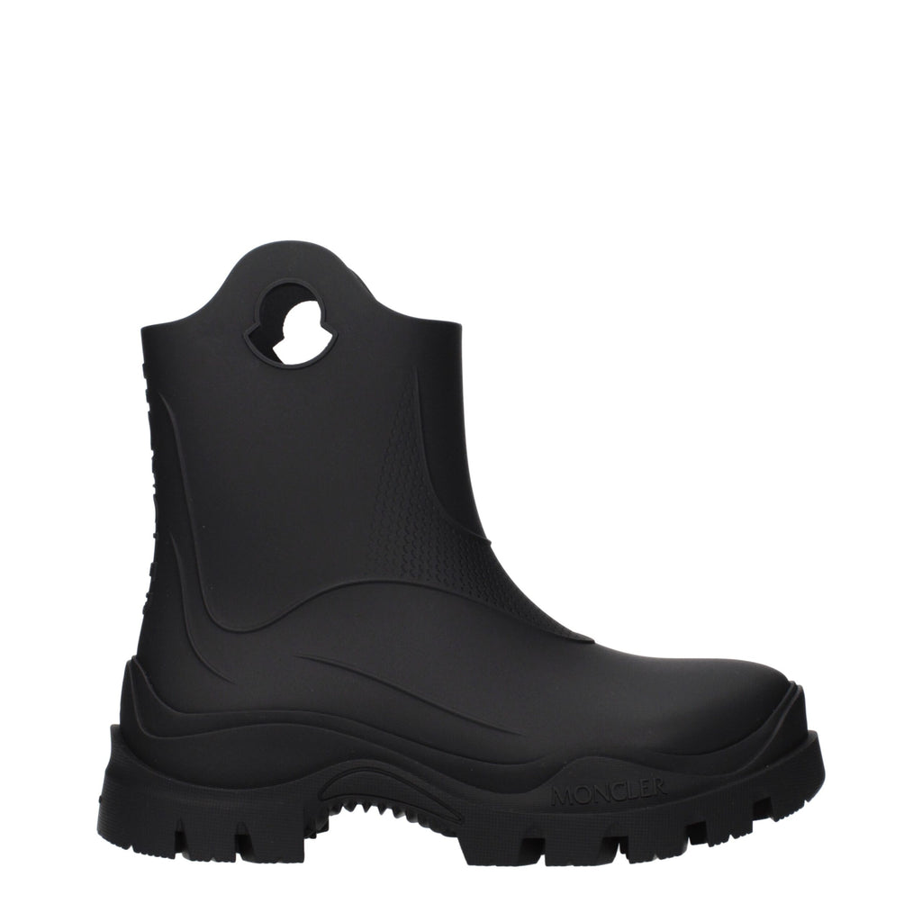 Moncler Black Cotton Ankle Boots - Luxury Boutique Co