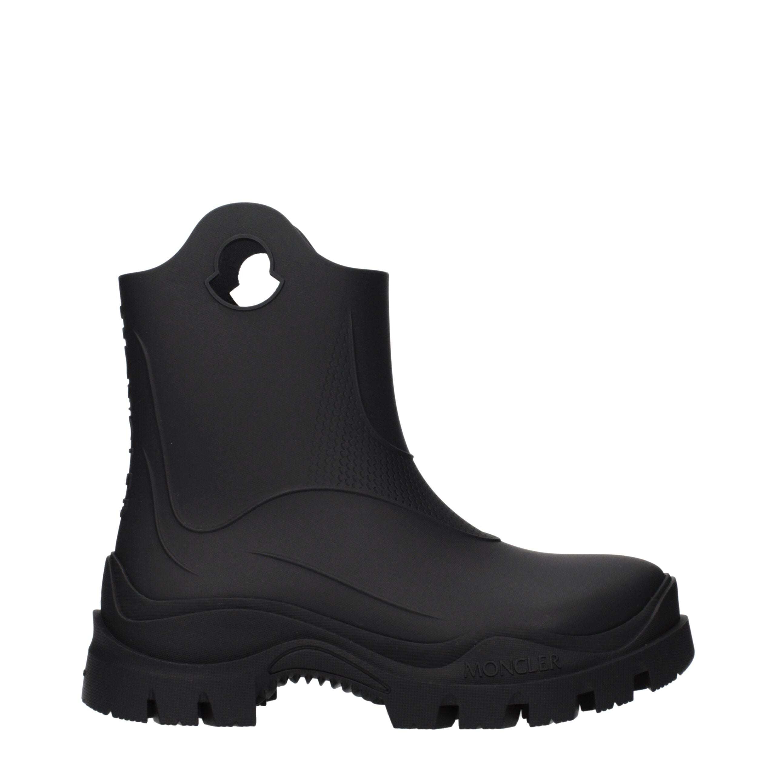 Moncler Black Cotton Ankle Boots - Luxury Boutique Co