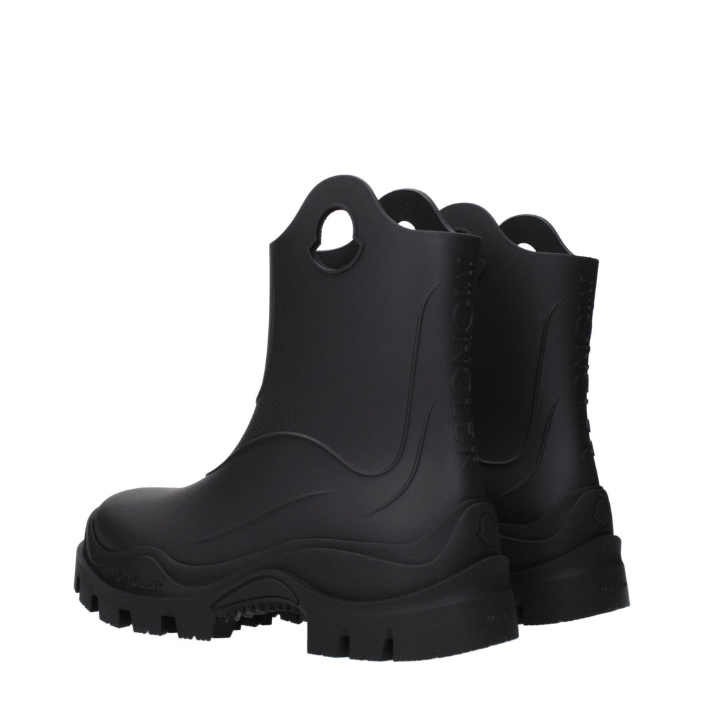 Moncler Black Cotton Ankle Boots - Luxury Boutique Co