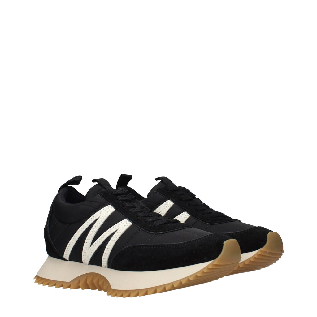 Moncler Black Fabric Low Top Sneakers - Luxury Boutique Co
