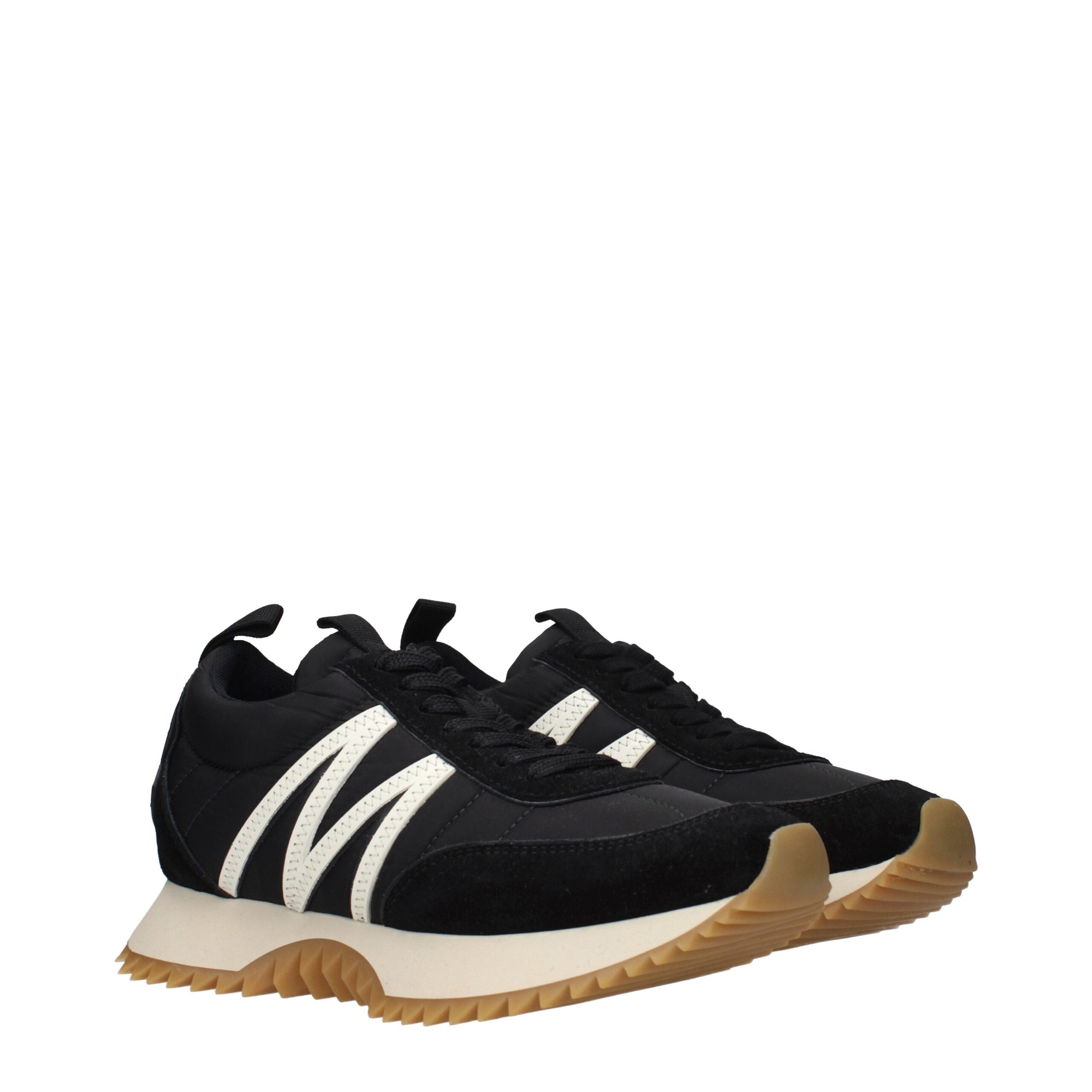 Moncler Black Fabric Low Top Sneakers - Luxury Boutique Co