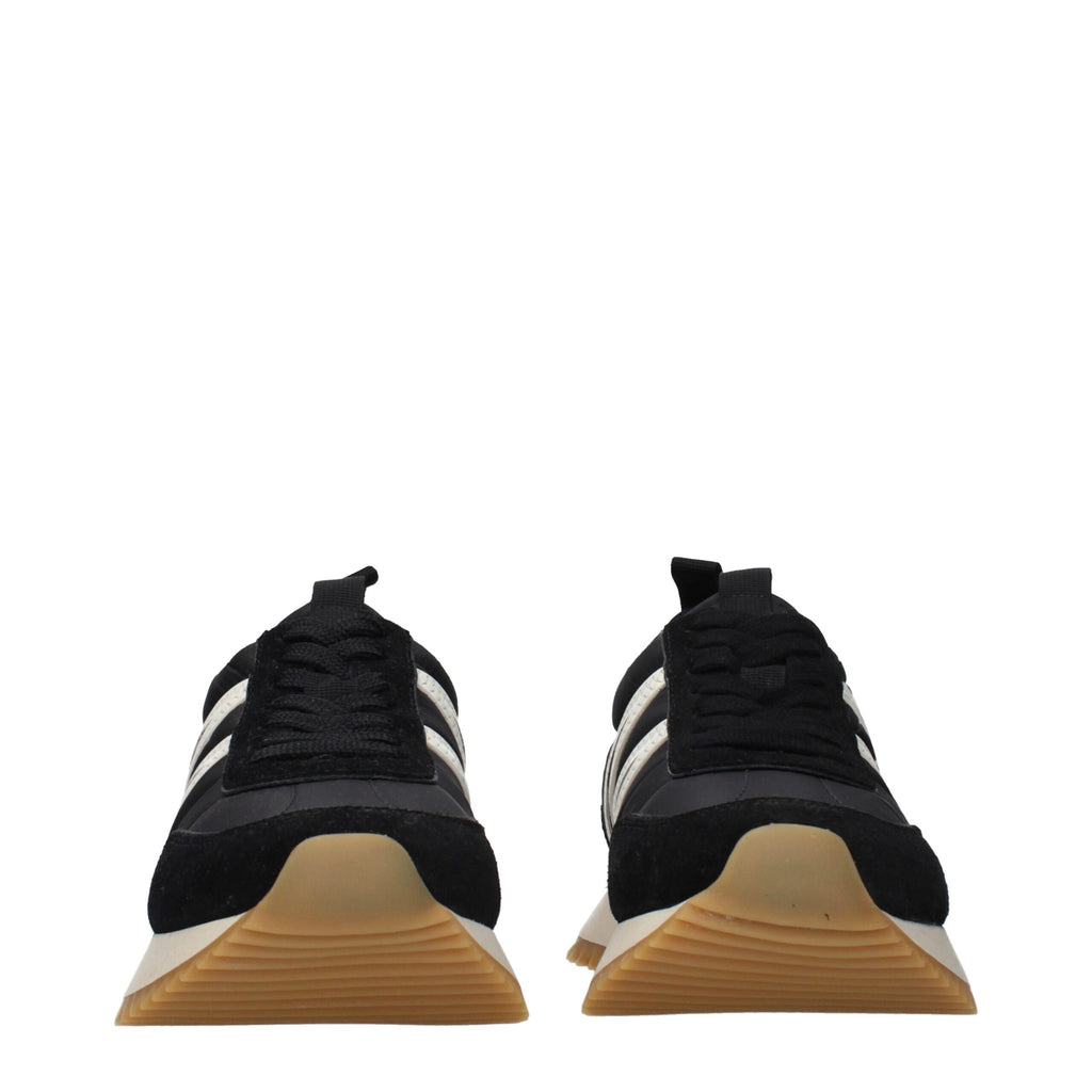 Moncler Black Fabric Low Top Sneakers - Luxury Boutique Co
