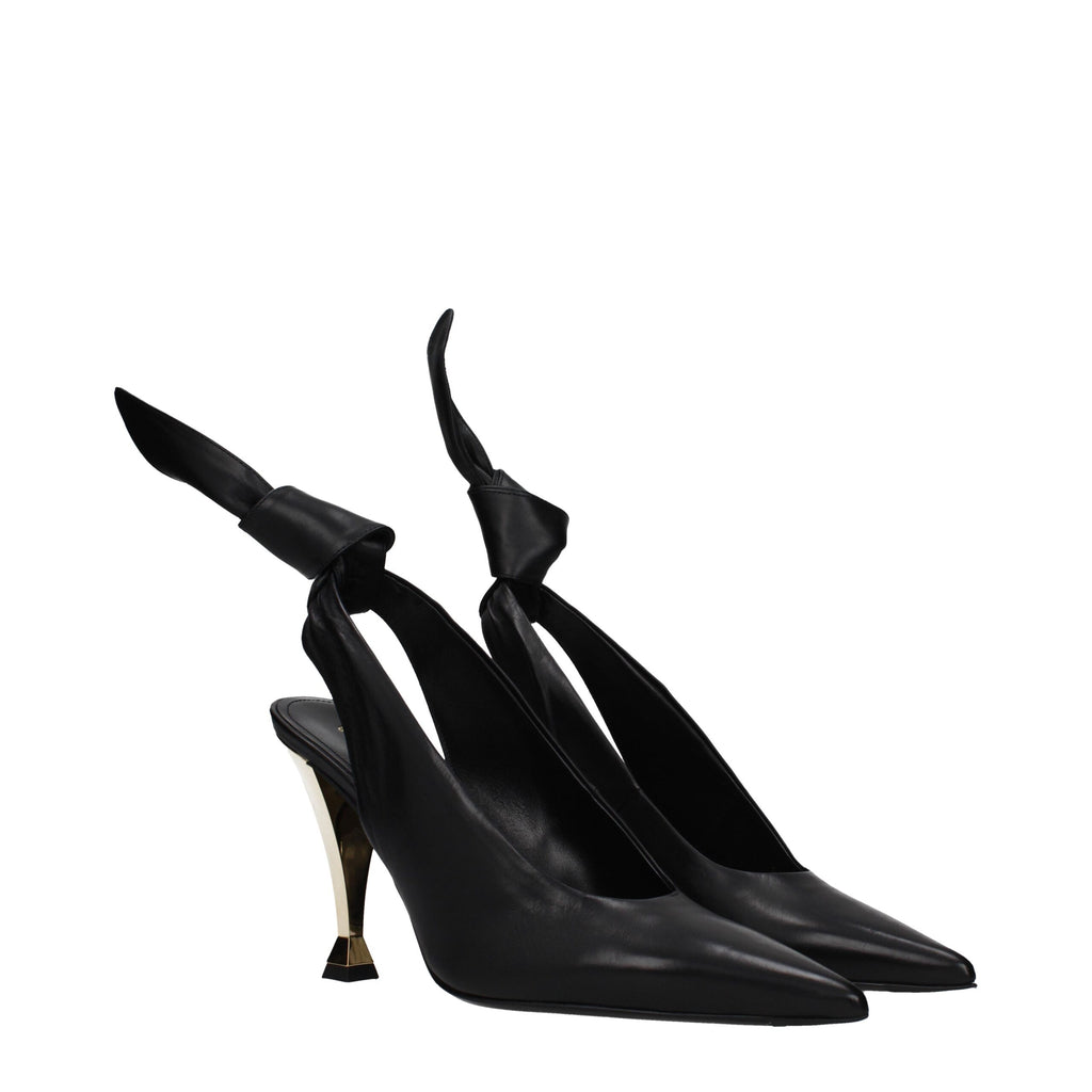 Givenchy Black Leather High Heel Pumps - Luxury Boutique Co
