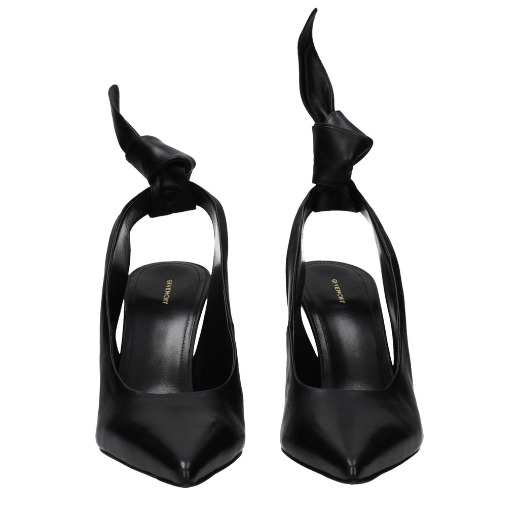 Givenchy Black Leather High Heel Pumps - Luxury Boutique Co