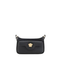 Versace Black Calf Leather Bos Taurus Shoulder Bag - Luxury Boutique Co
