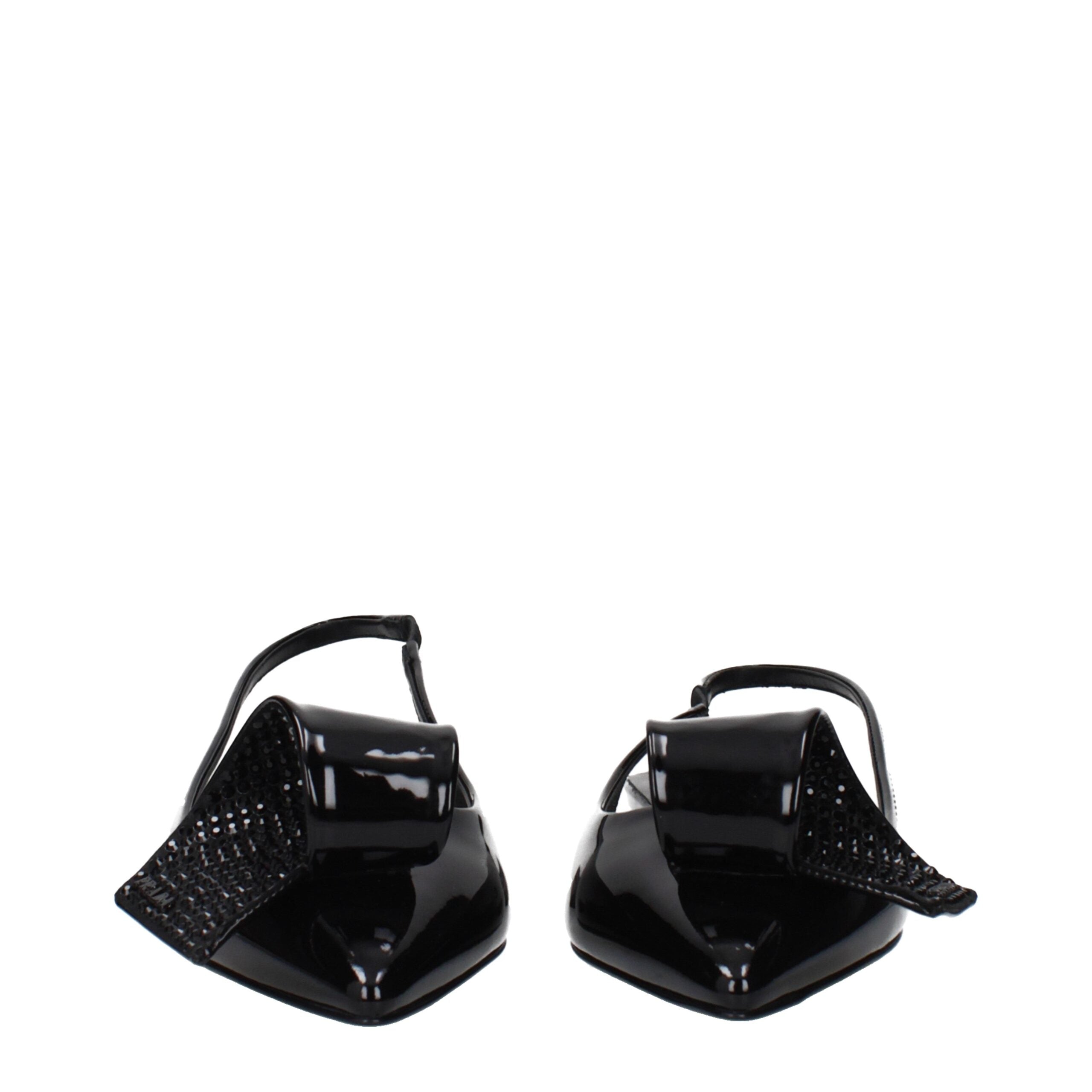 Prada Black Leather Flat Sandals - Luxury Boutique Co