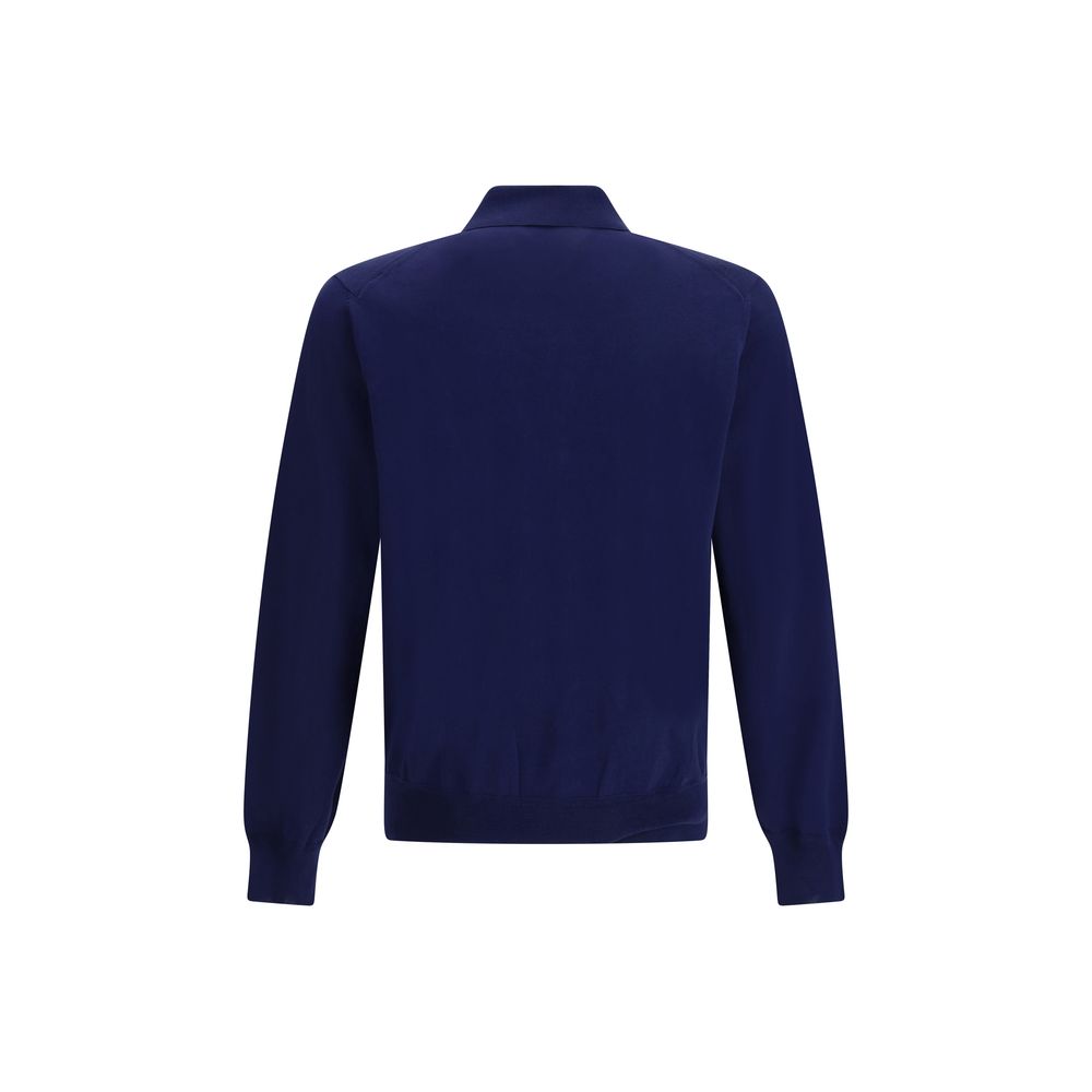 Tom Ford Blue Cotton Polo Shirt - Luxury Boutique Co