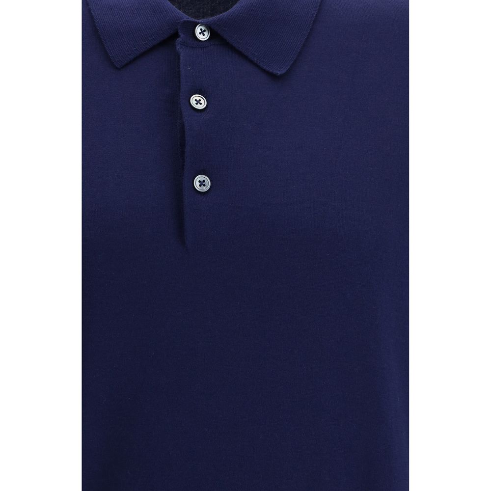 Tom Ford Blue Cotton Polo Shirt - Luxury Boutique Co